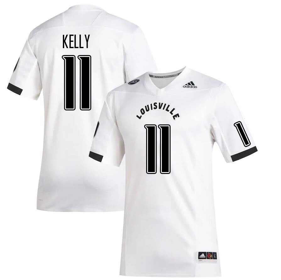 Men #11 Cam'Ron Kelly Louisville Cardinals College Football Jerseys Stitched Sale-White